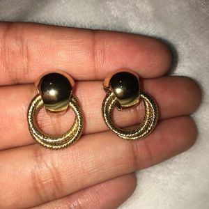 Gold earrings